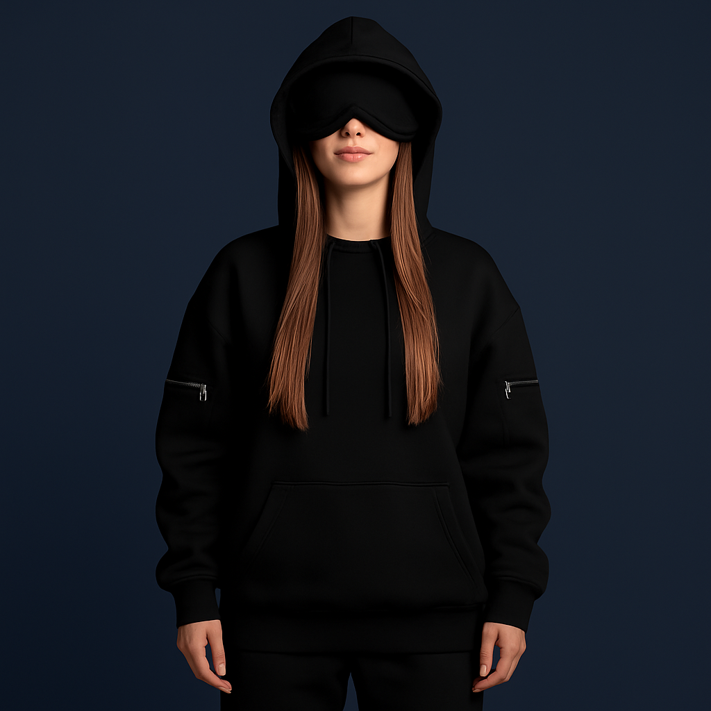 Travex™ Sleep Mask Hoodie + Side Pockets