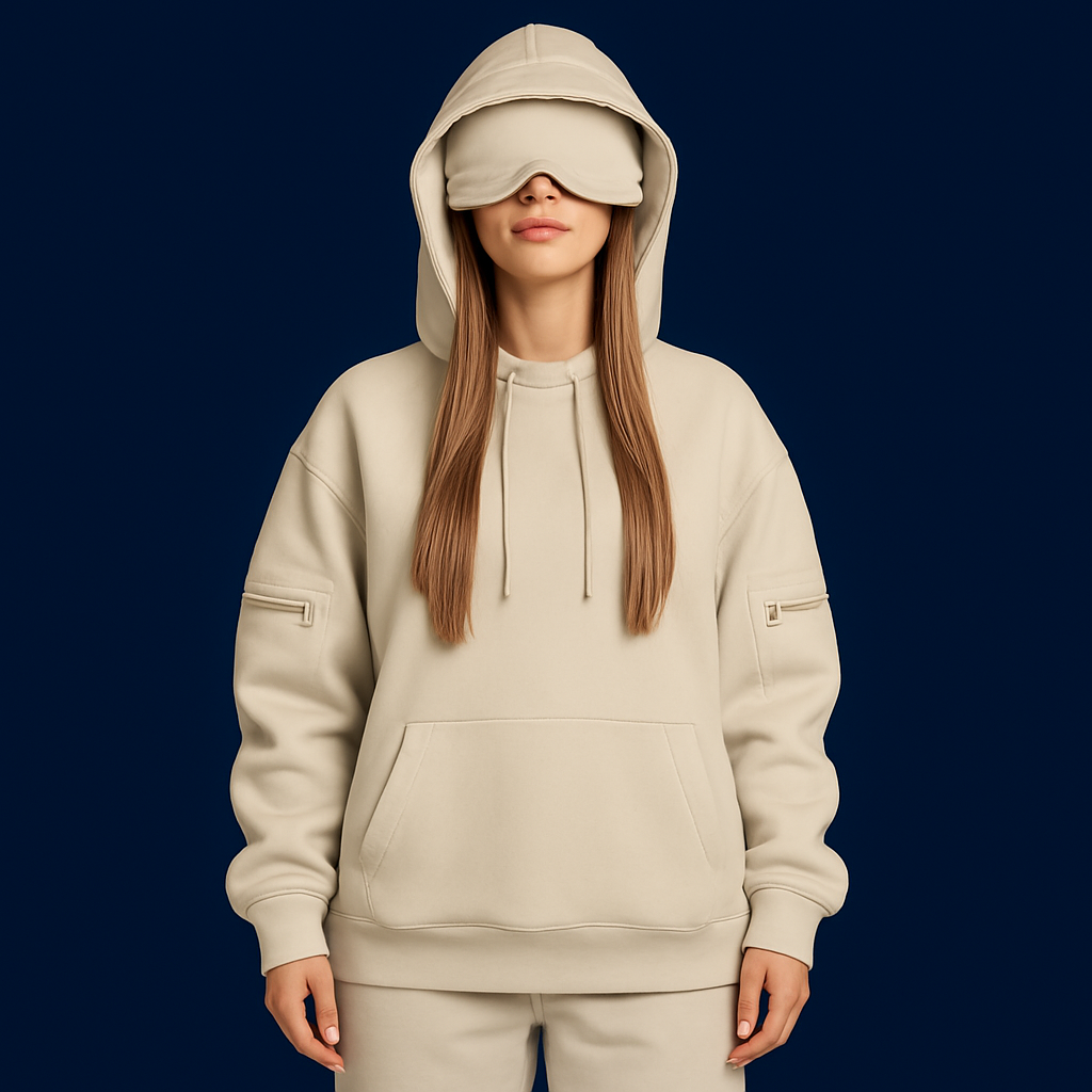 Travex™ Sleep Mask Hoodie + Side Pockets