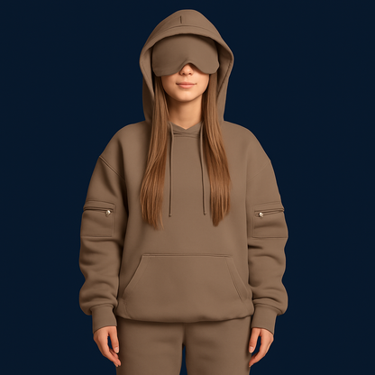 Travex™ Sleep Mask Hoodie + Side Pockets