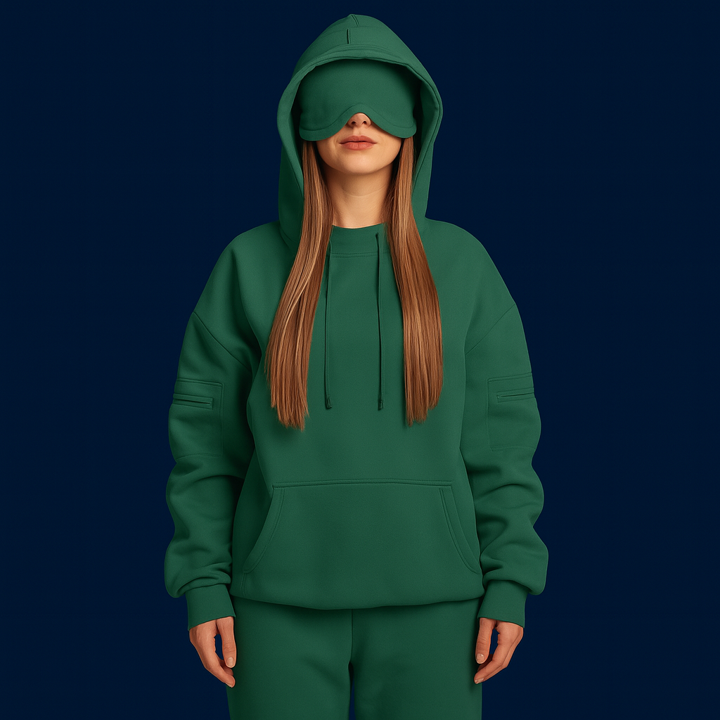 Travex™ Sleep Mask Hoodie + Side Pockets
