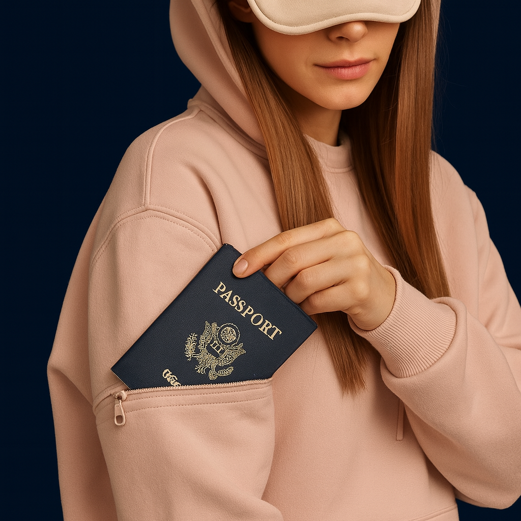 Travex™ Sleep Mask Hoodie + Side Pockets