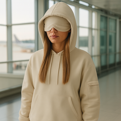 Travex™ Sleep Mask Hoodie + Side Pockets