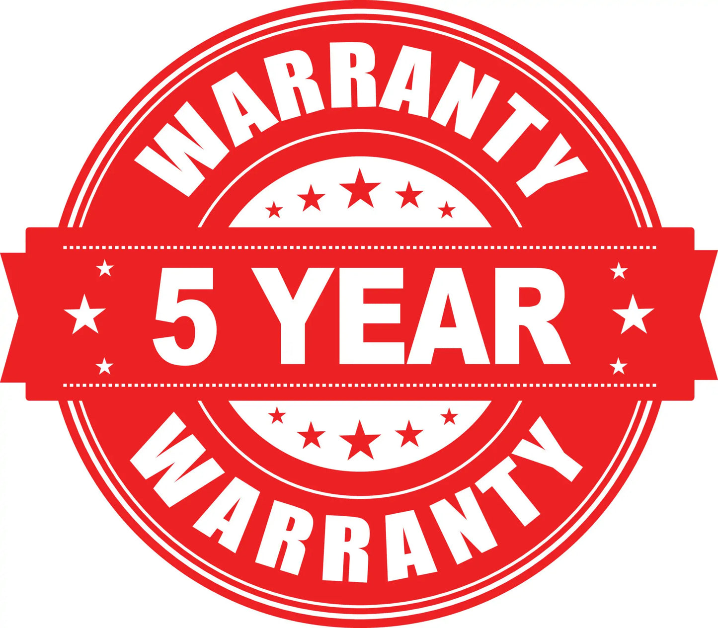 5 Year Warranty
