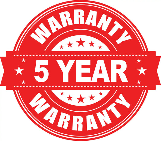 5 Year Warranty